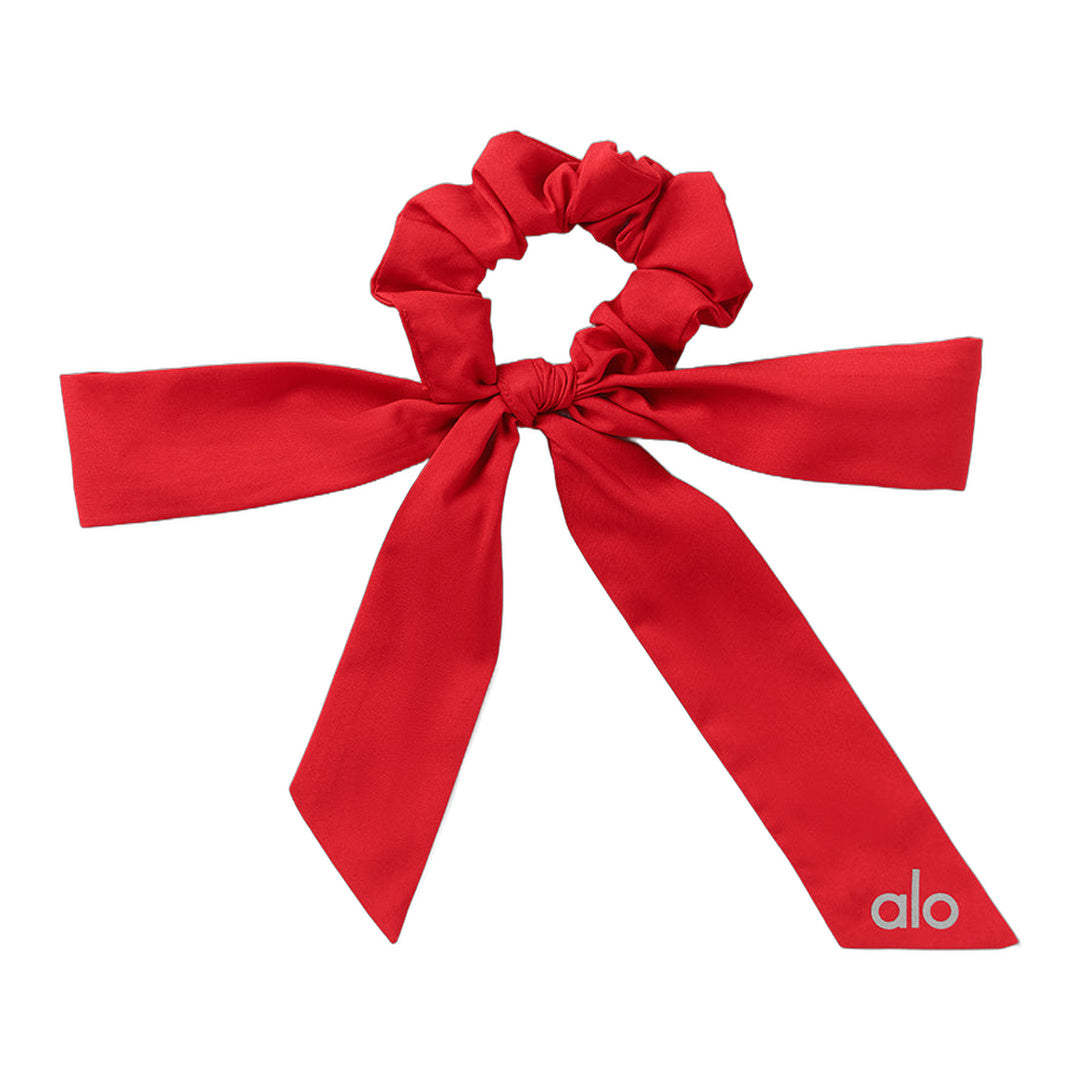 alo Love Knots Tie Scrunchie - Bright Red