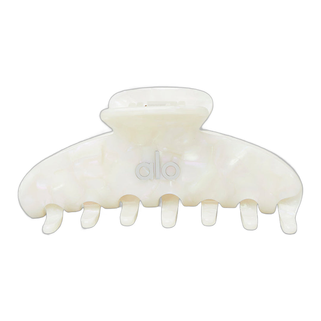 alo 90's Claw Clip - White Pearl
