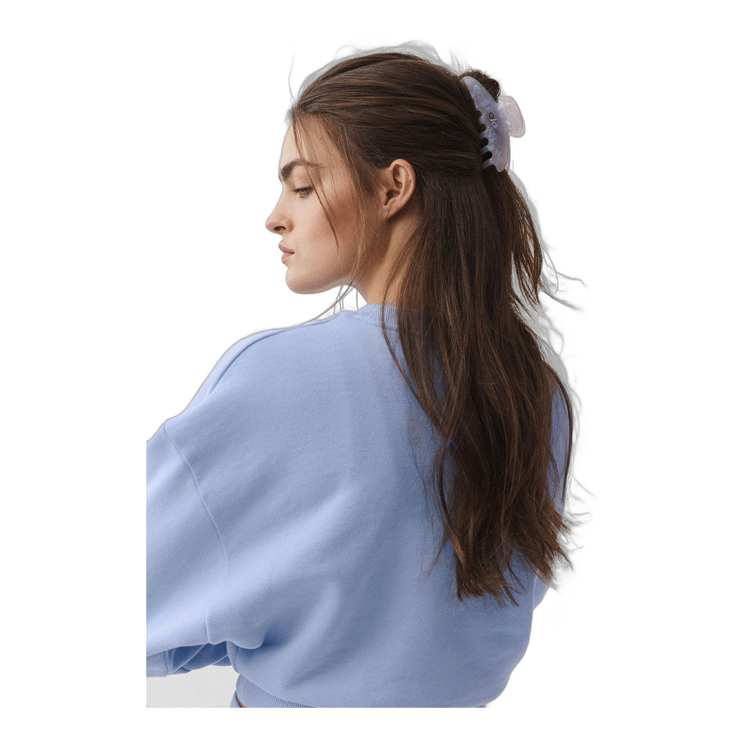 alo 90's Claw Clip - Light Provence Blue Marble