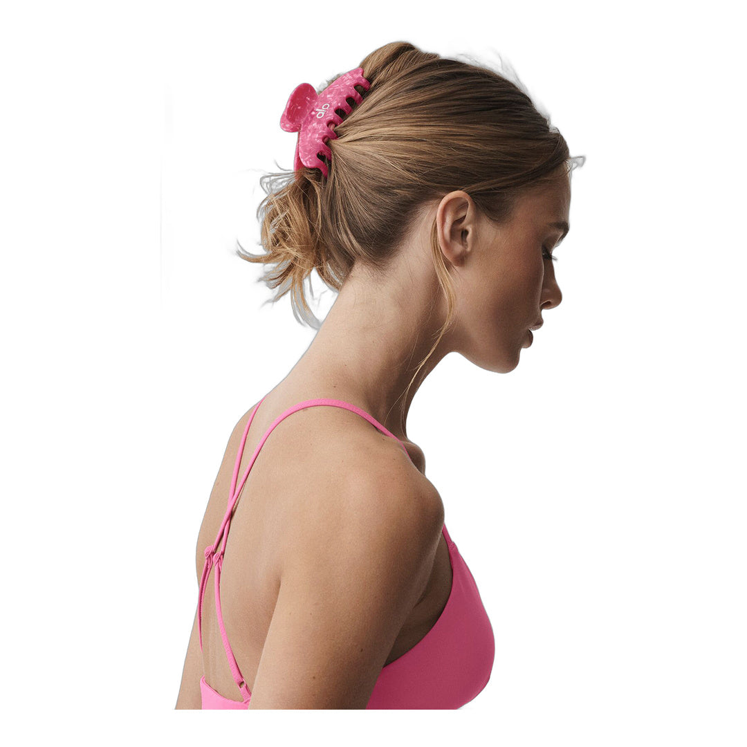 alo 90's Claw Clip - Paradise Pink Shell
