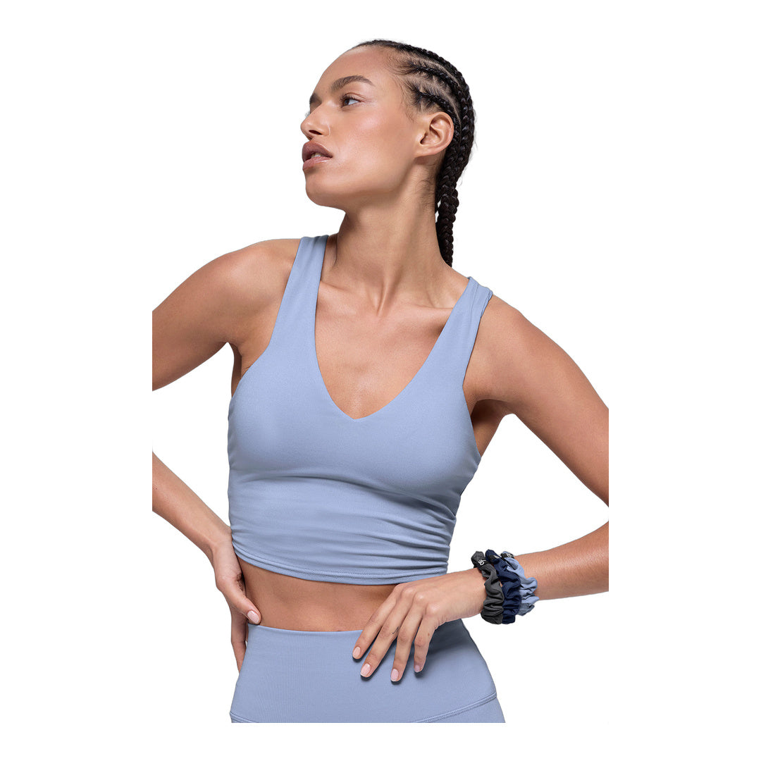 alo Fresh Mini Scrunchie 3-Pack - Winter Frost/Navy/Anthracite