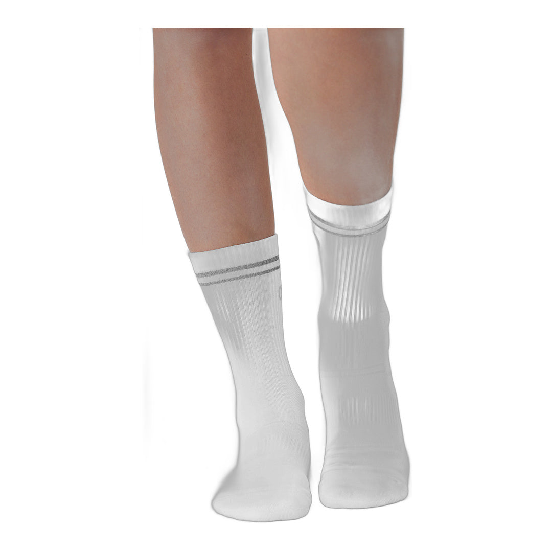 alo Unisex Half-Crew Performance Sock - White