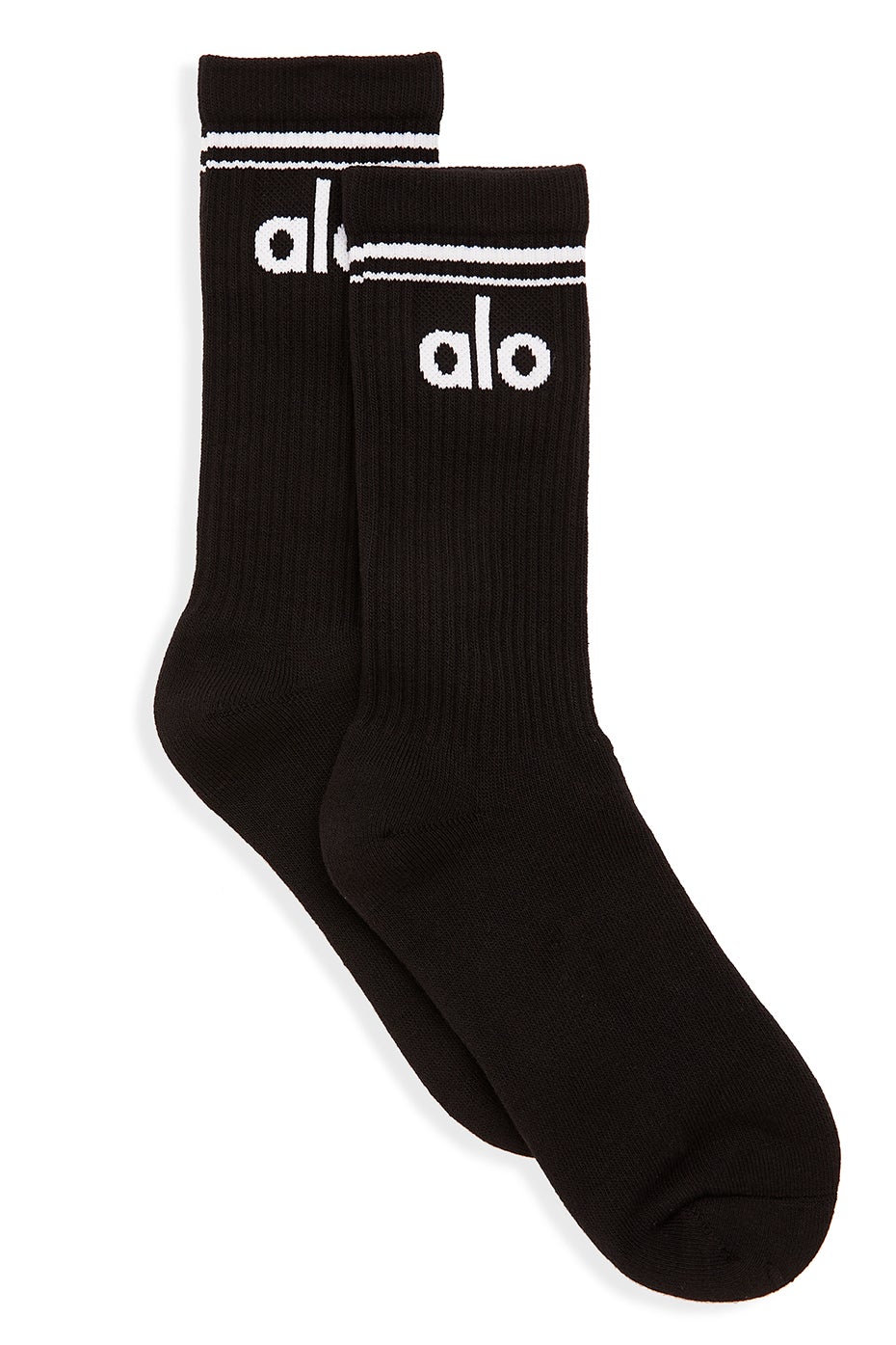 alo Unisex Throwback Sock - Black/White