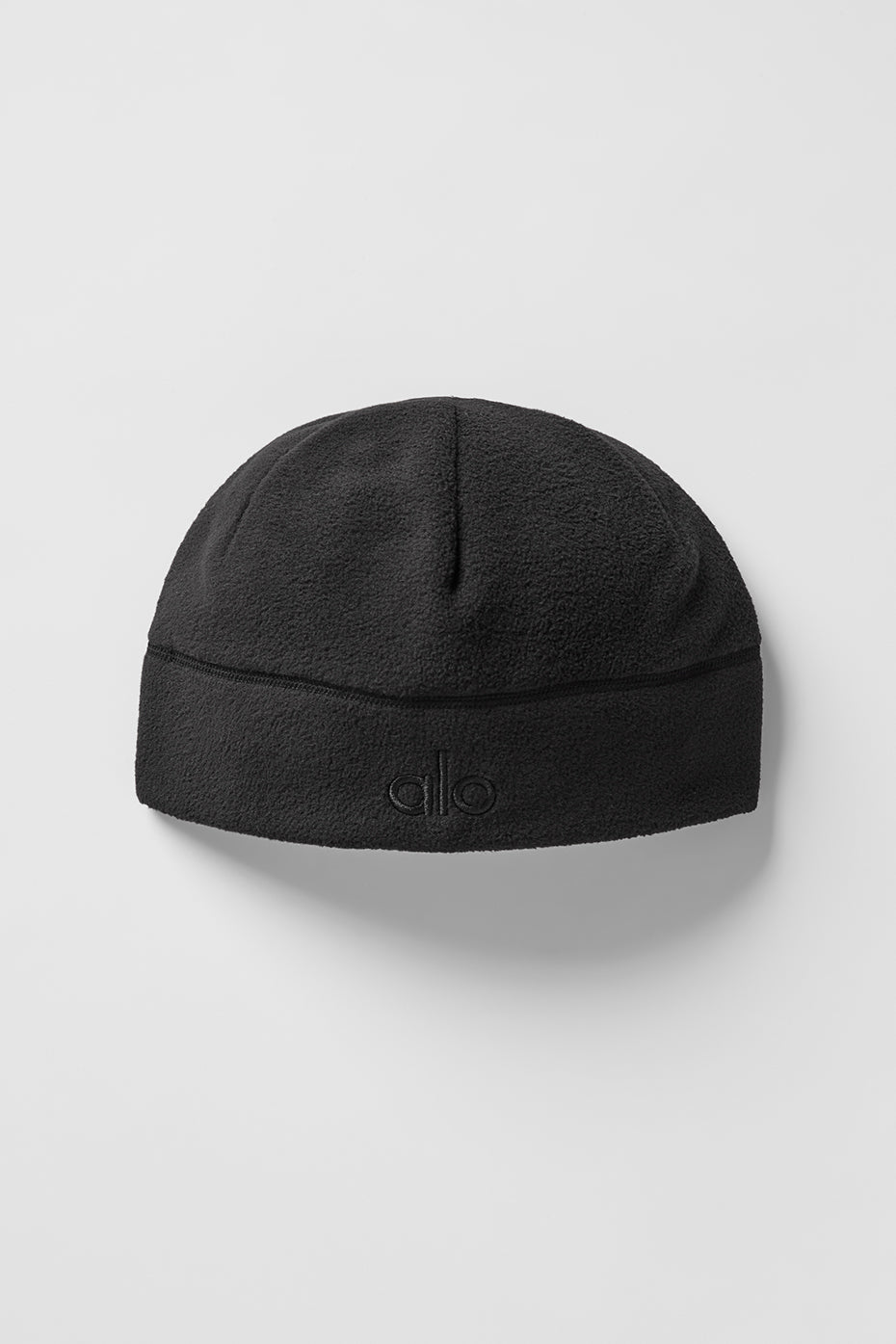 alo Performance Fleece Beanie - Black/Black