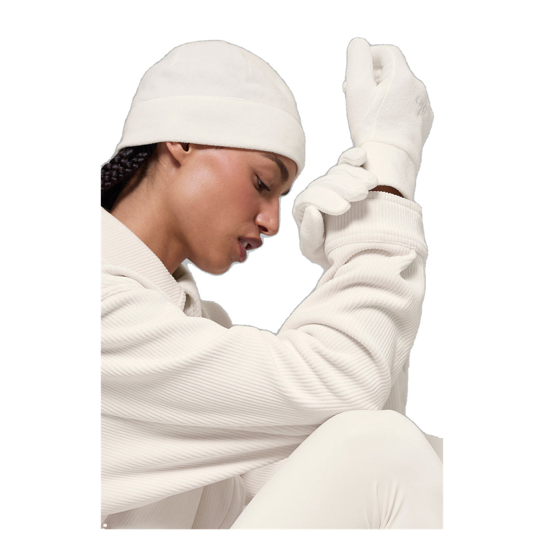 ALO Performance Fleece Glove - Ivory/Ivory