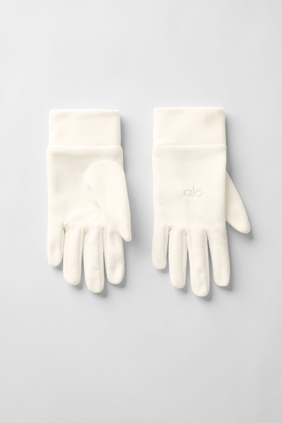 alo Performance Fleece Glove - Ivory/Ivory