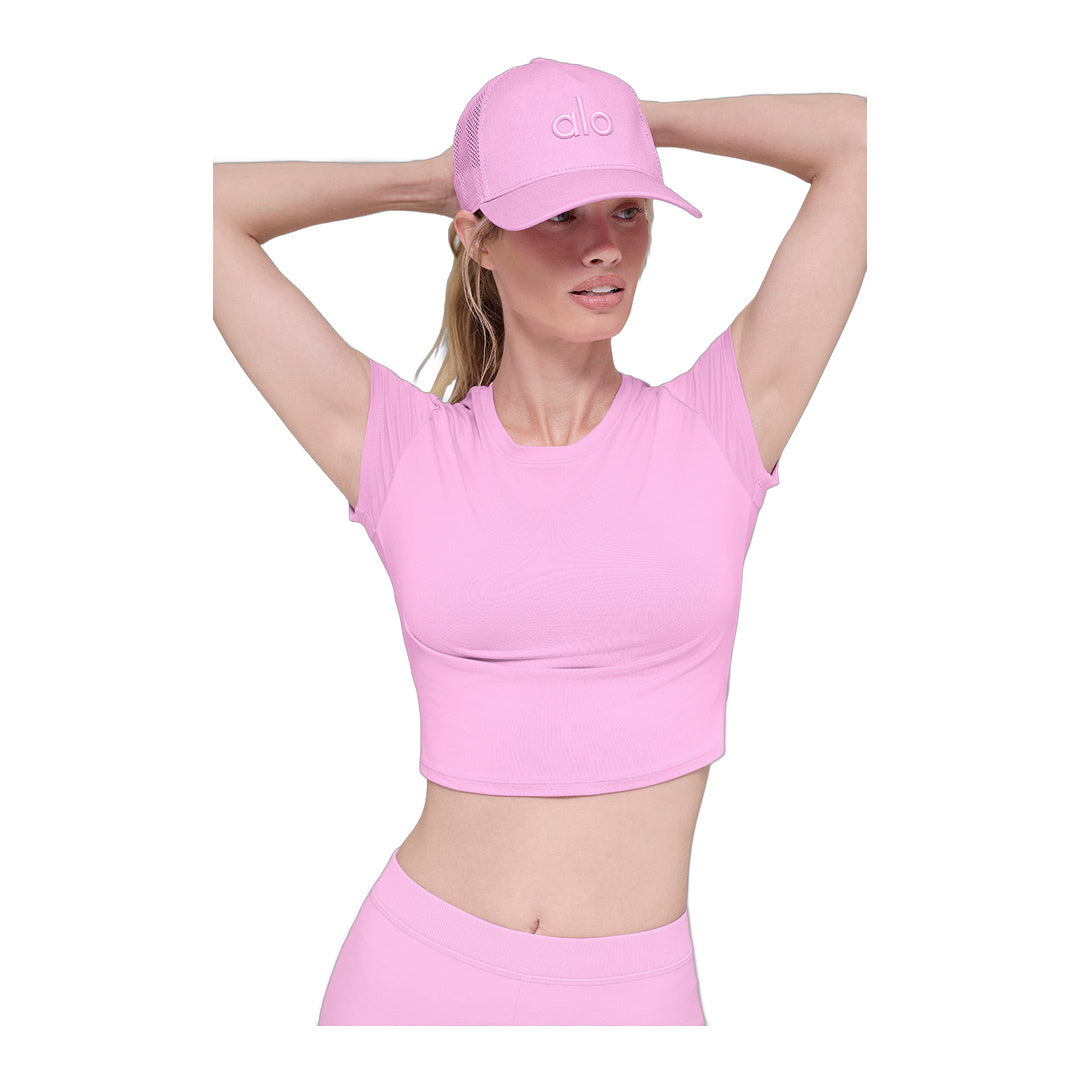 alo District Trucker Hat - Candy Heart Pink