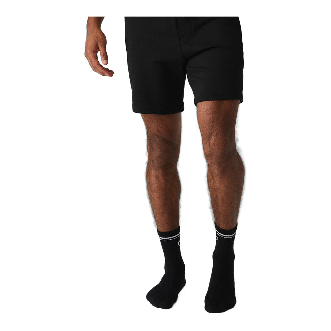 alo Unisex Half-Crew Throwback Sock - Black/White