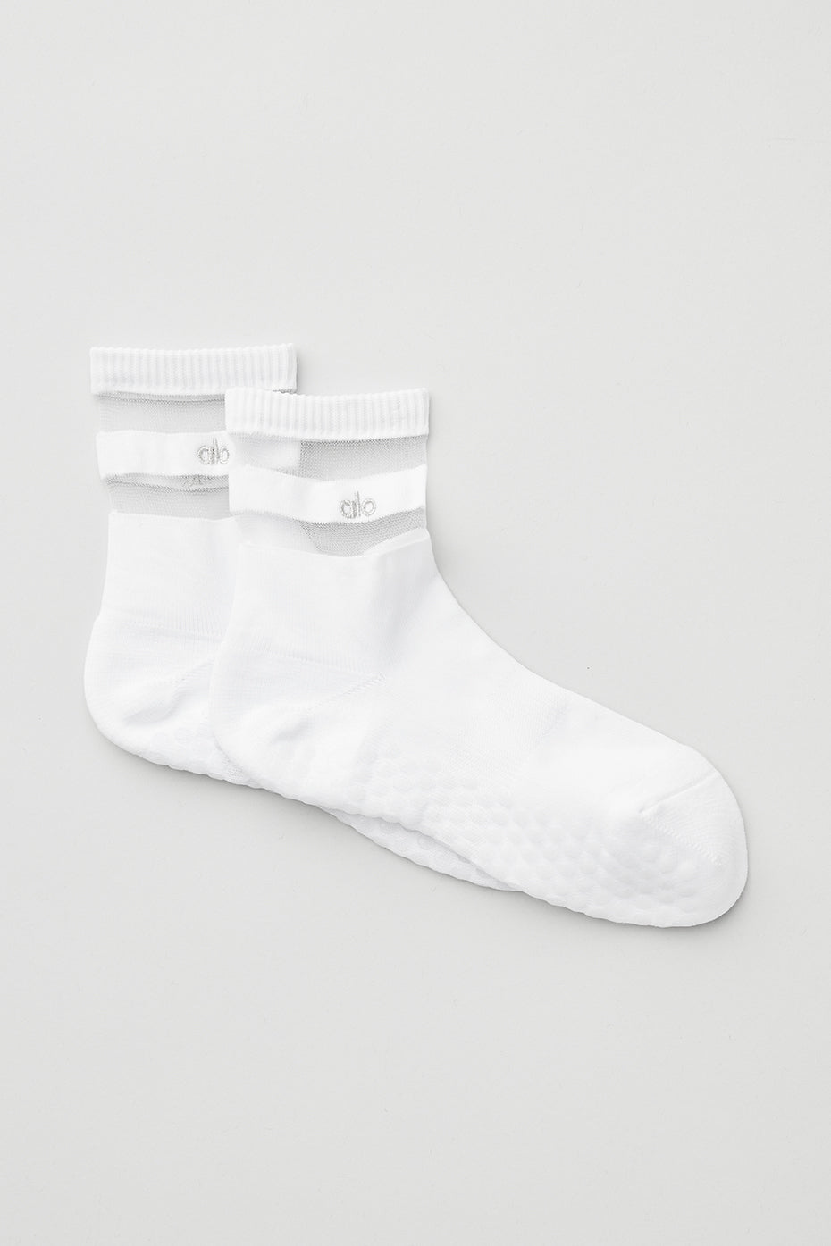alo Women's Pulse Grip Sock - White