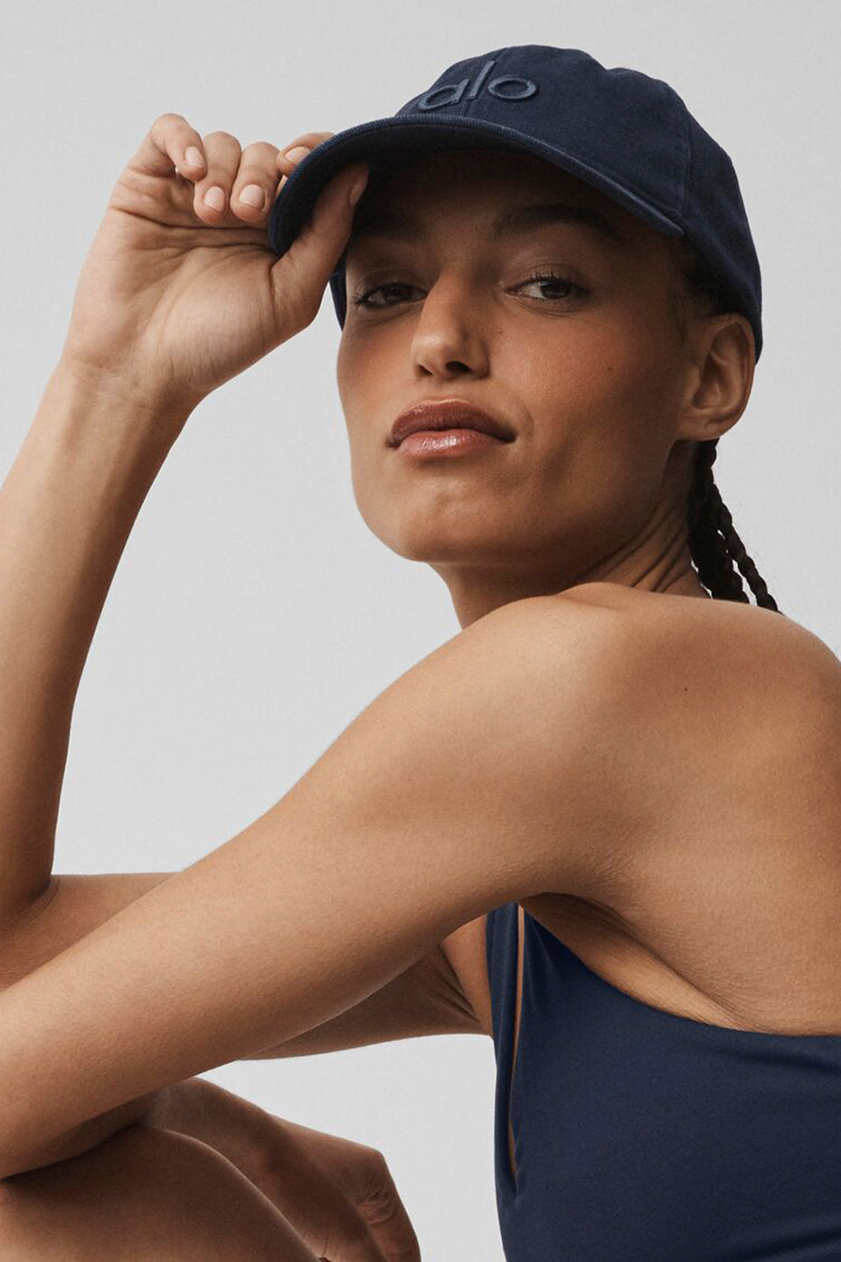 alo Washed Off-Duty Cap - Vintage Navy