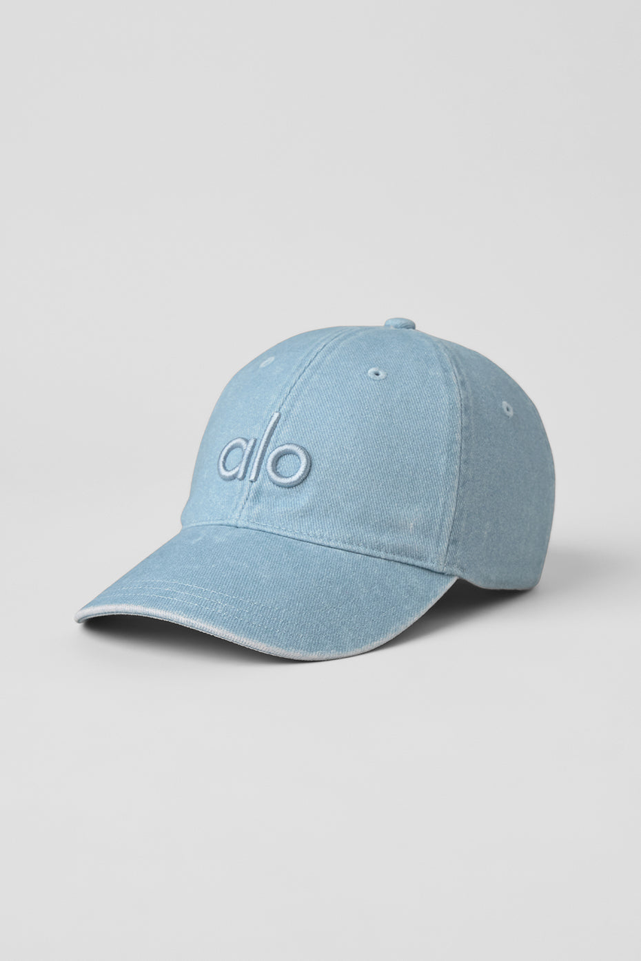 alo Washed Off-Duty Cap - Light Denim