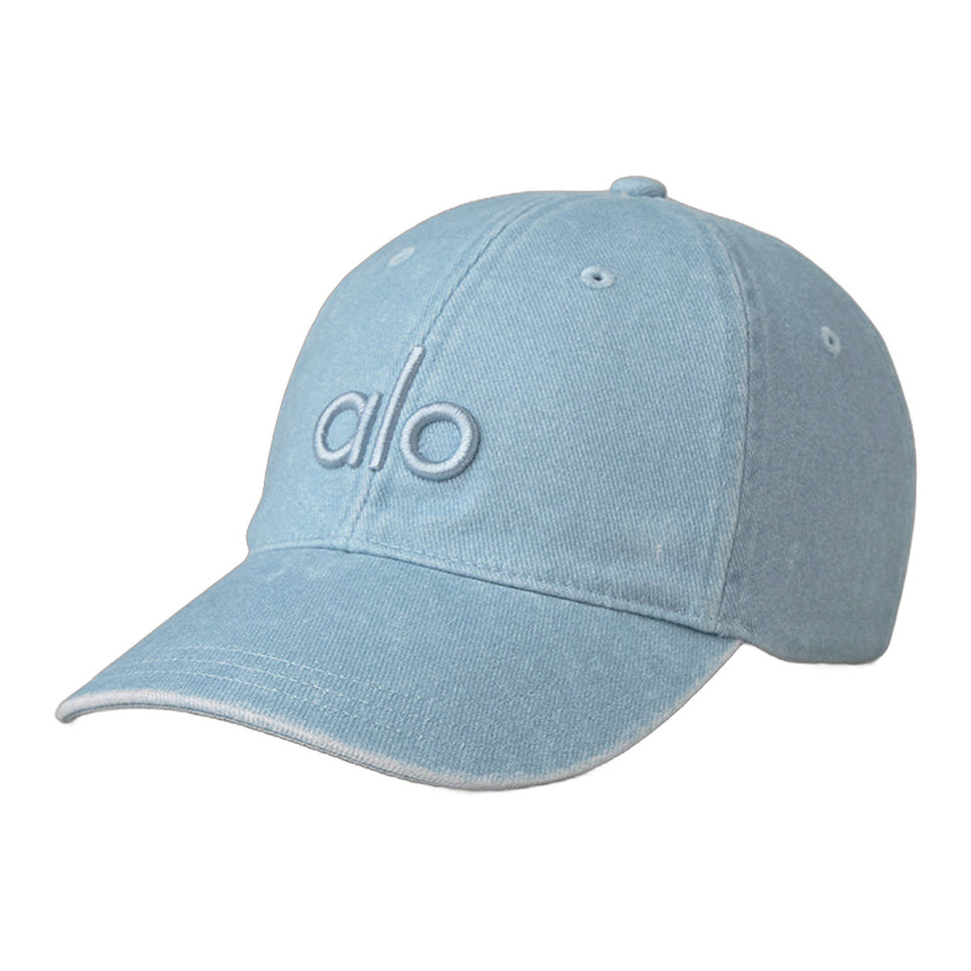 alo Washed Off-Duty Cap - Light Denim