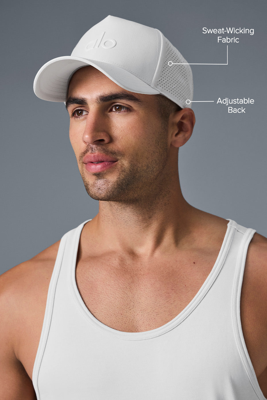 alo Performance District Trucker Hat - White