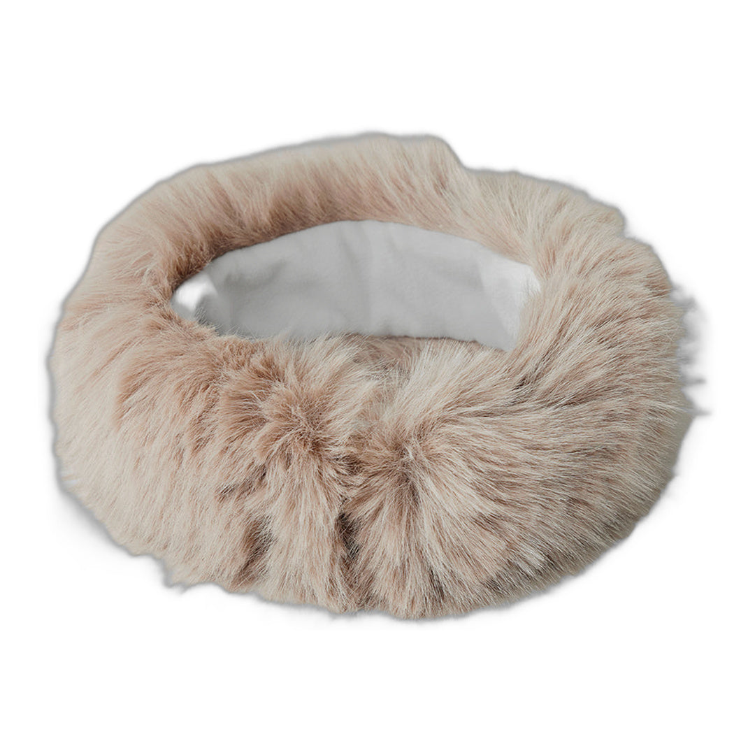 alo Opulent Faux Fur Wintersun Headband - Oat