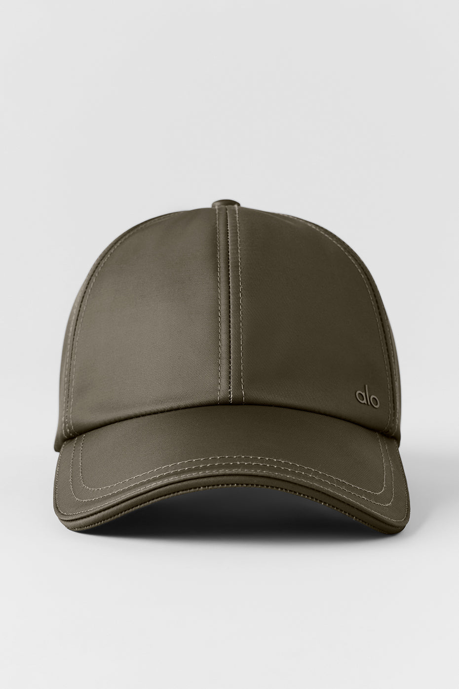 alo Satin Off-Duty Cap - Olive Tree