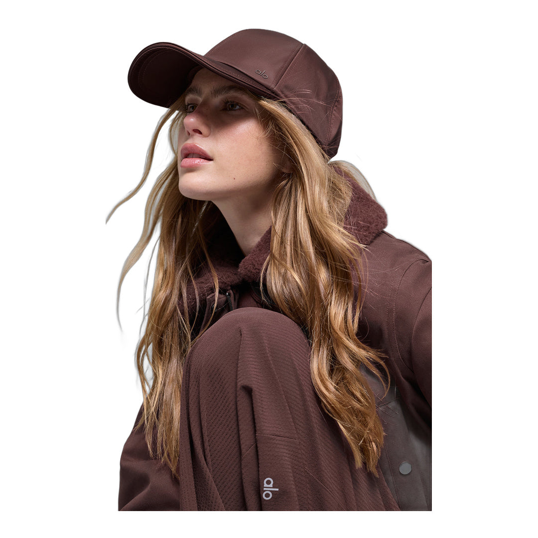 alo Satin Off-Duty Cap - Brownstone