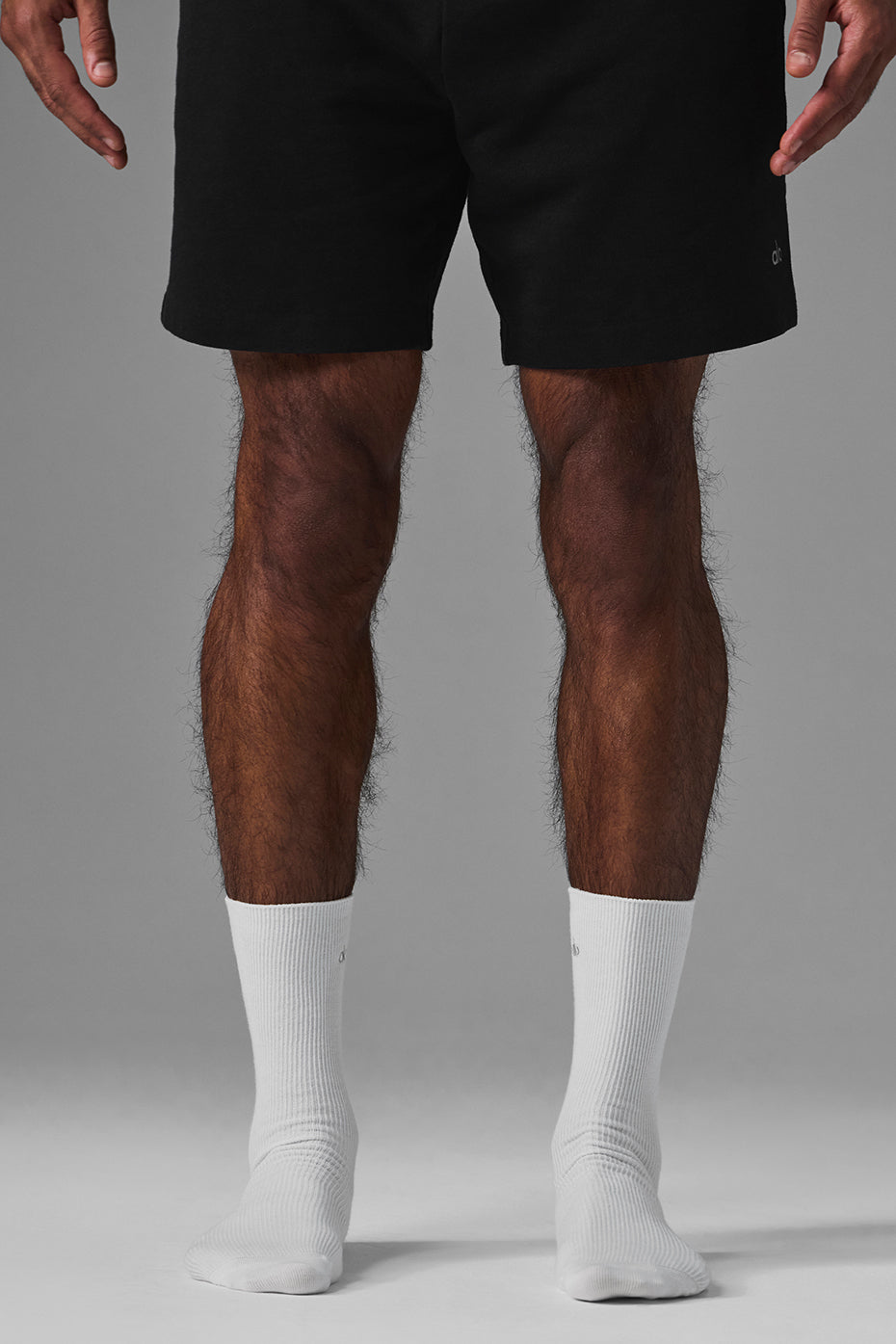 alo Unisex Half-Crew Understated Sock - White