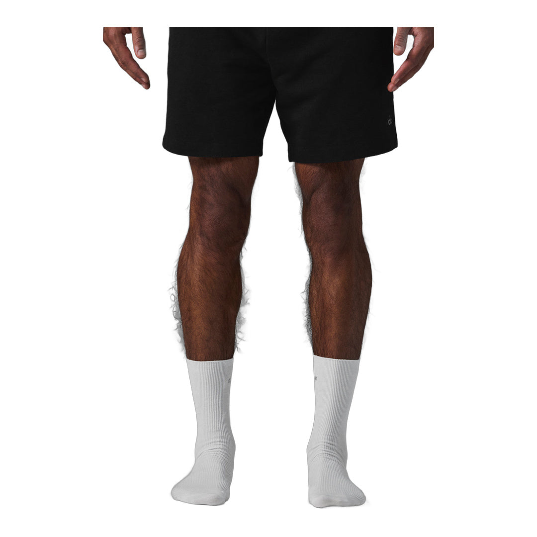 alo Unisex Half-Crew Understated Sock - White