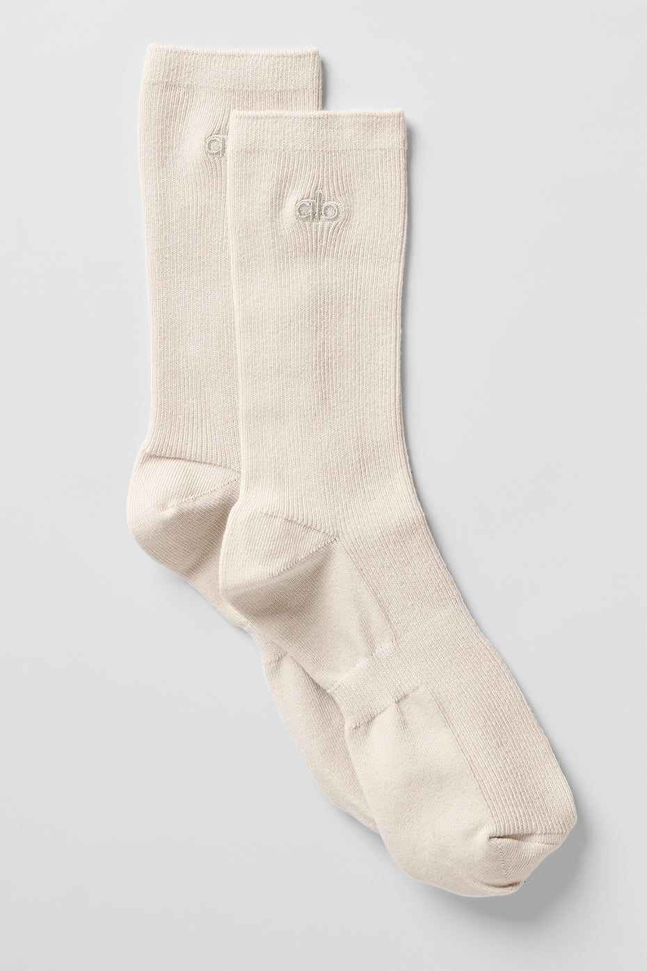 alo Unisex Half-Crew Understated Sock - Bone