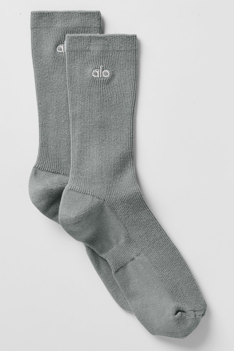 alo Unisex Half-Crew Understated Sock - Lunar Grey