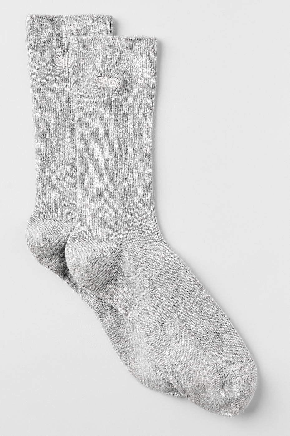 alo Unisex Half-Crew Understated Sock - Athletic Heather Grey