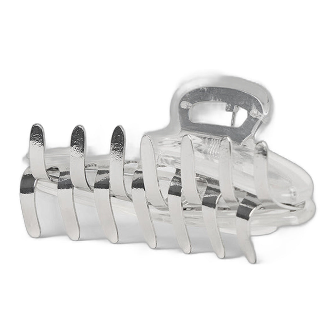 alo Acrylic Illusion Claw Clip - Clear Acetate/Chrome