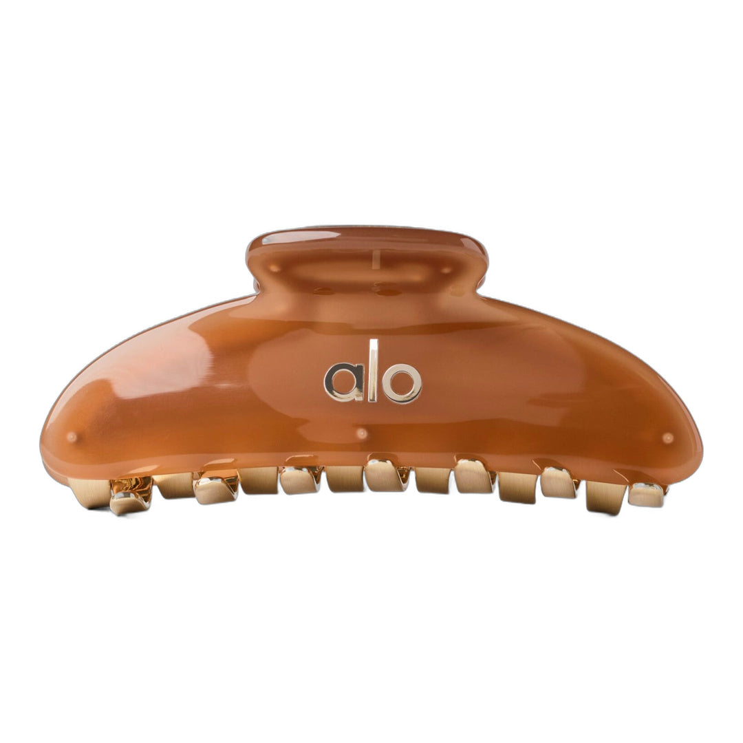 alo Acrylic Illusion Claw Clip - Sun Kissed Brown/Brushed Gold