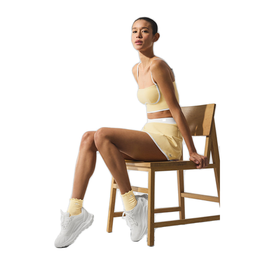 ALO Women's Lettuce Edge Sock - Warm Butter