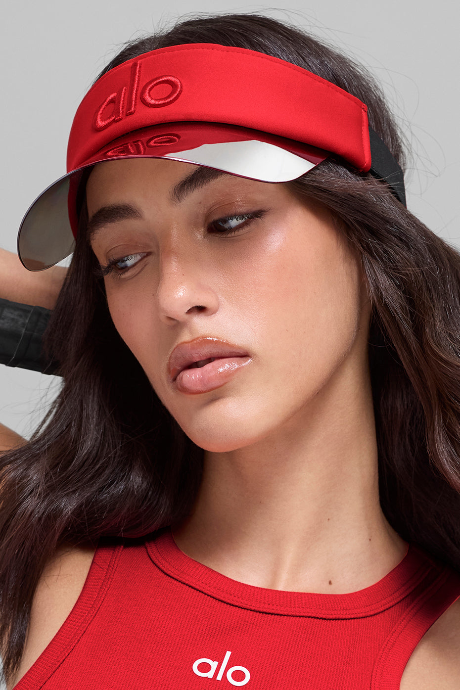 alo Airlift Solar Visor - Bright Red