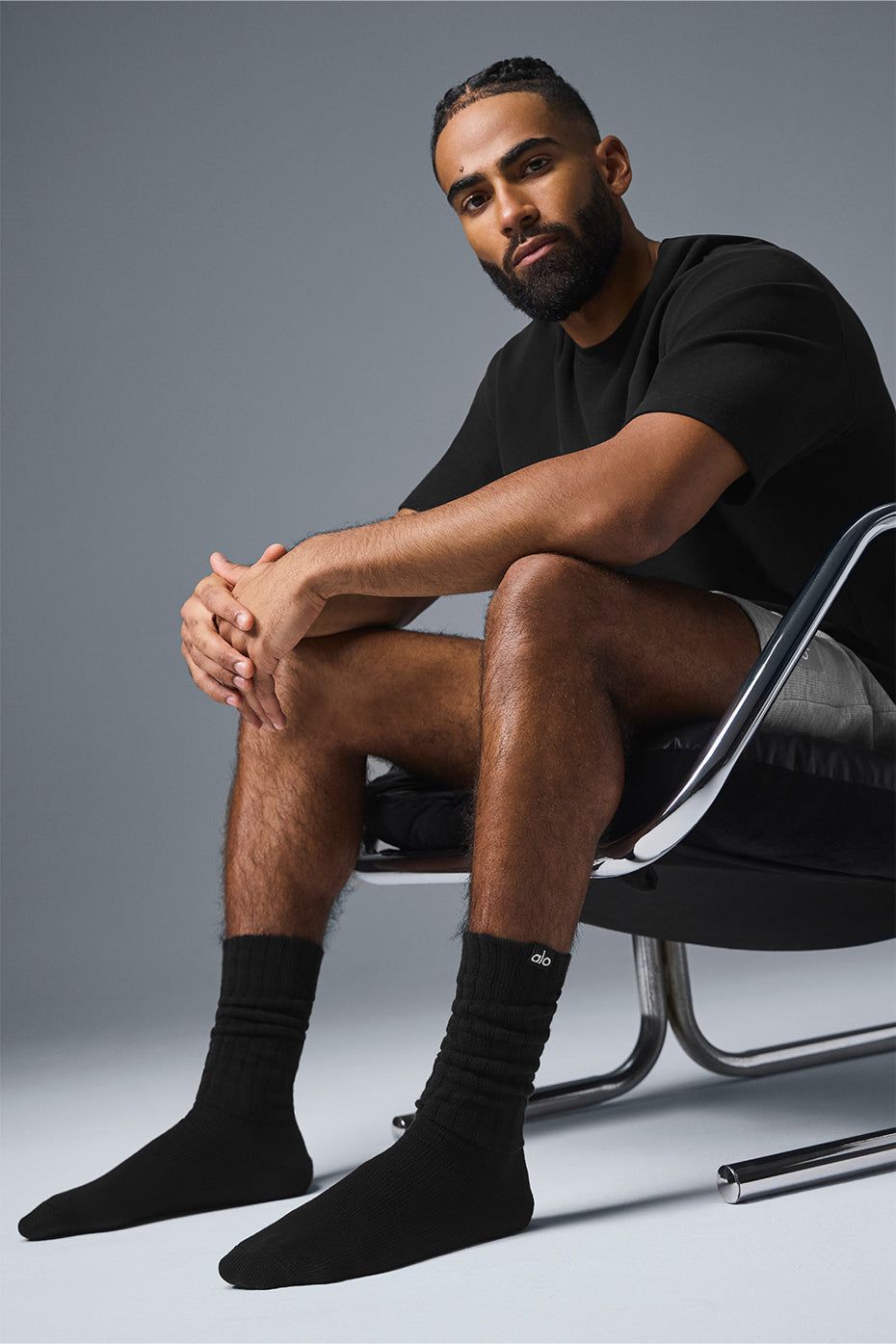 alo Unisex Scrunch Sock - Black