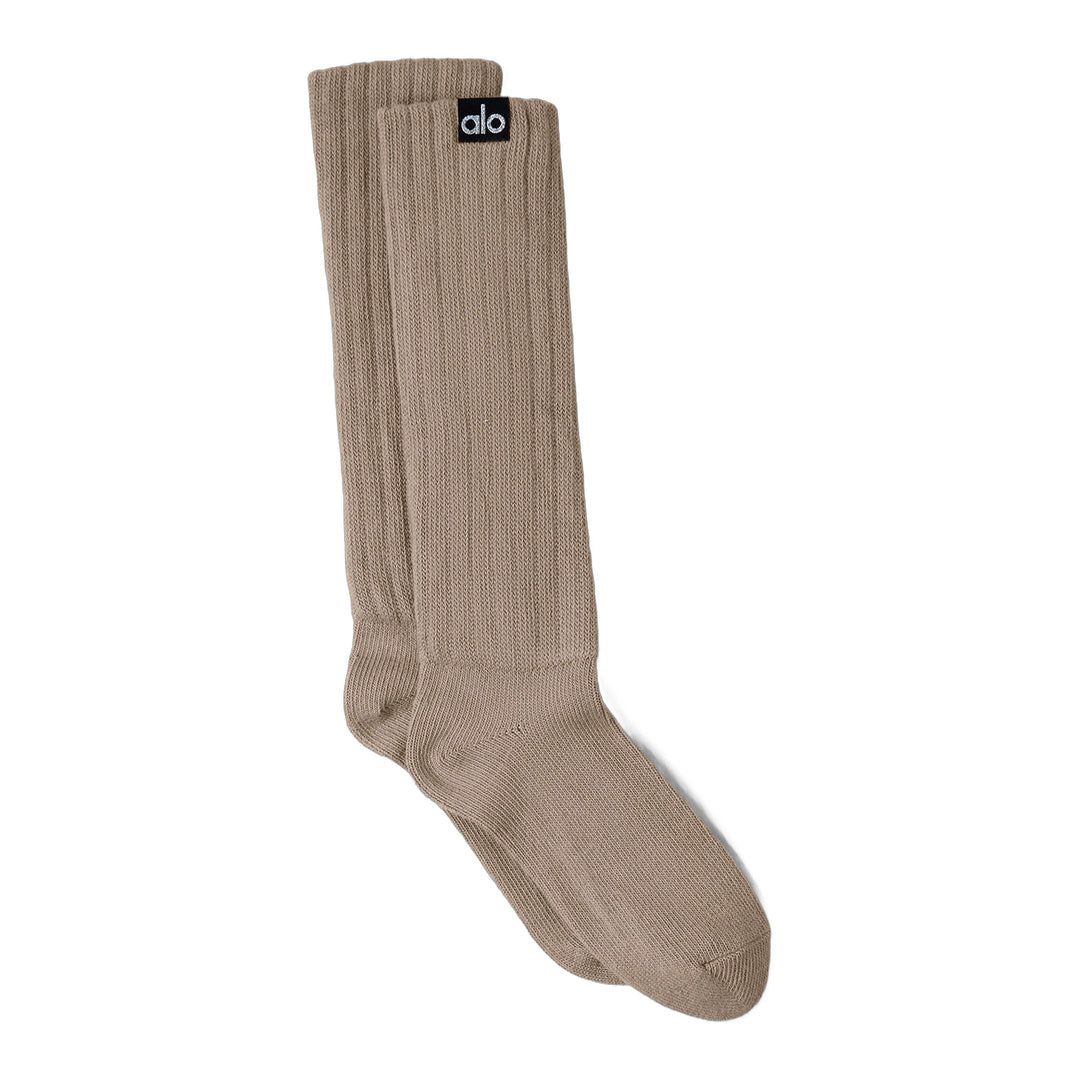 alo Unisex Scrunch Sock - Gravel