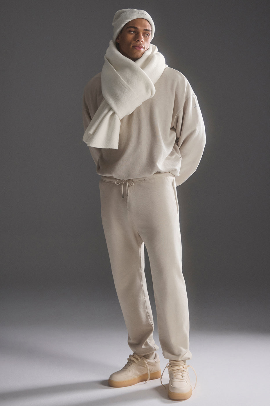 alo Merino Wool Oversized Scarf - Ivory