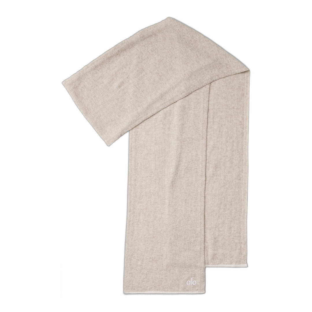 alo Cashmere Light Frosted Scarf - Winter Latte/Ivory
