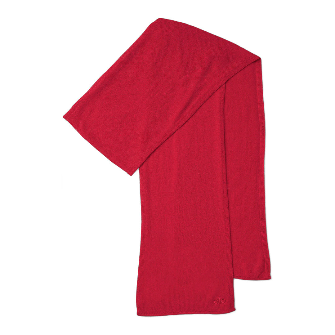 alo Cashmere Light Frosted Scarf - Red Ribbon