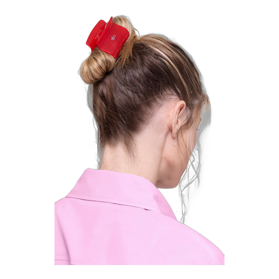 alo Effortless Claw Clip (2-Pack) - Candy Heart Pink/Bright Red