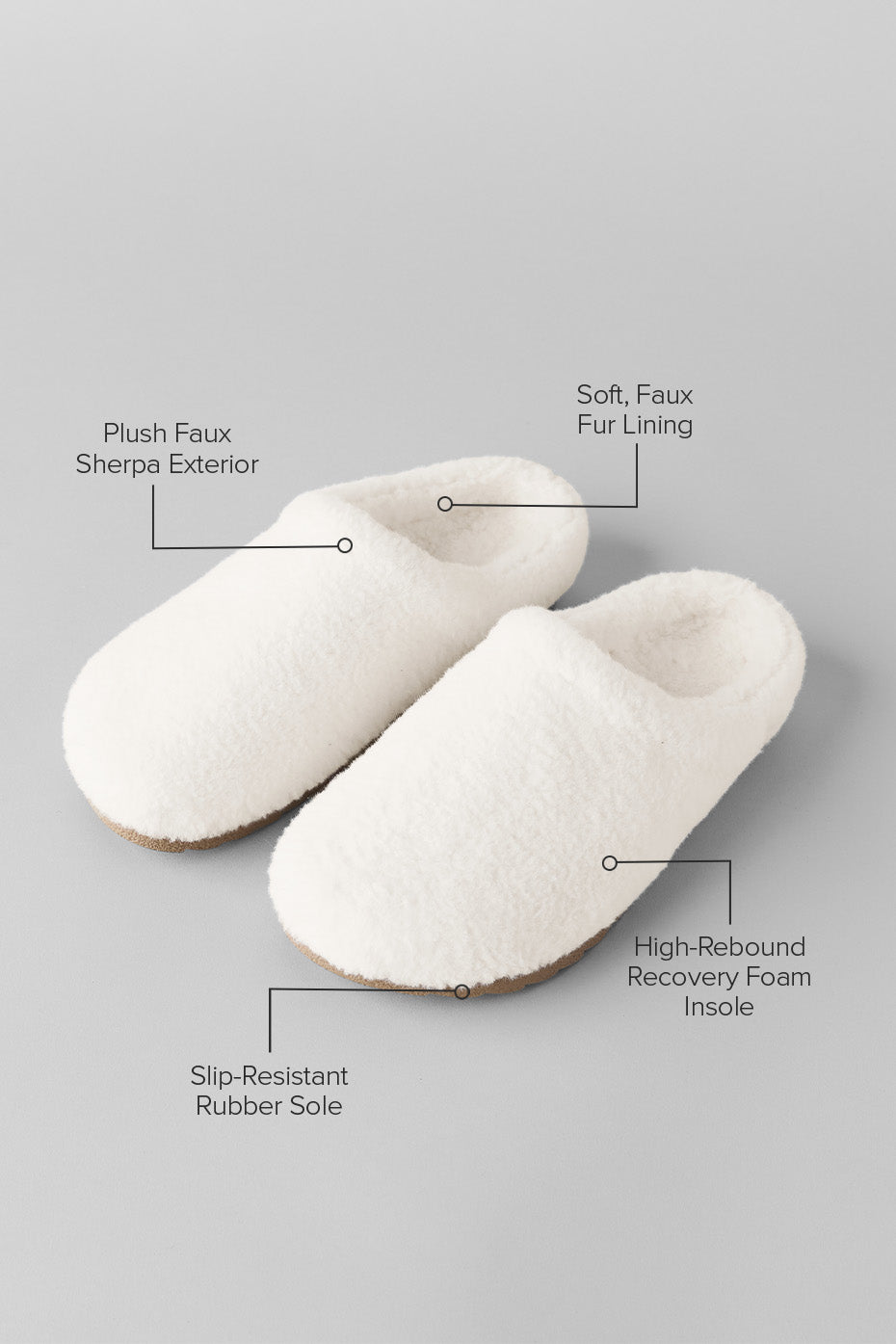 alo Sherpa Recovery Slipper - Ivory