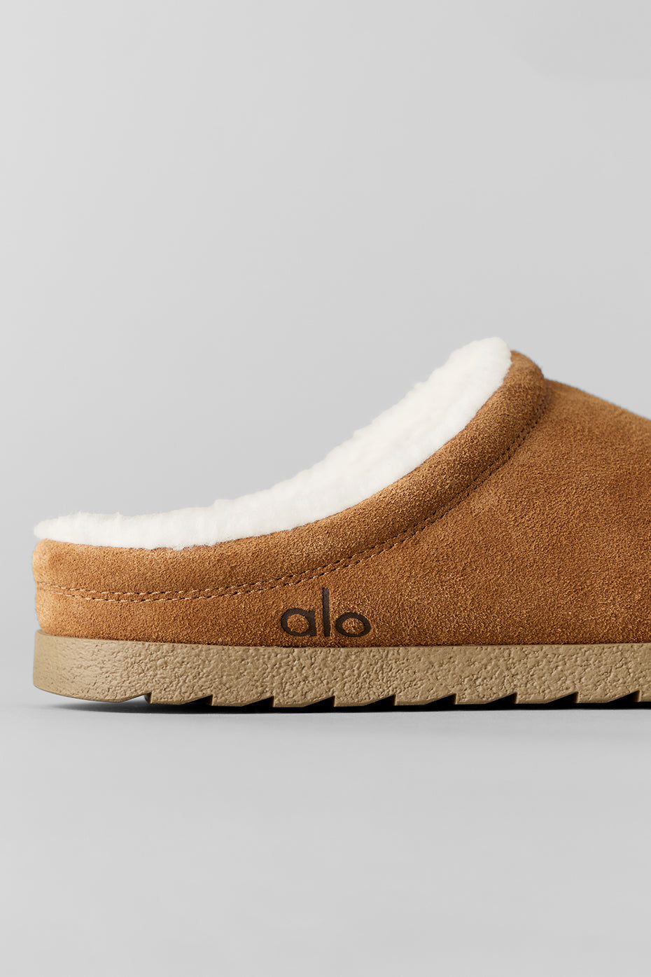 alo Recovery Slipper - Saddle/Ivory