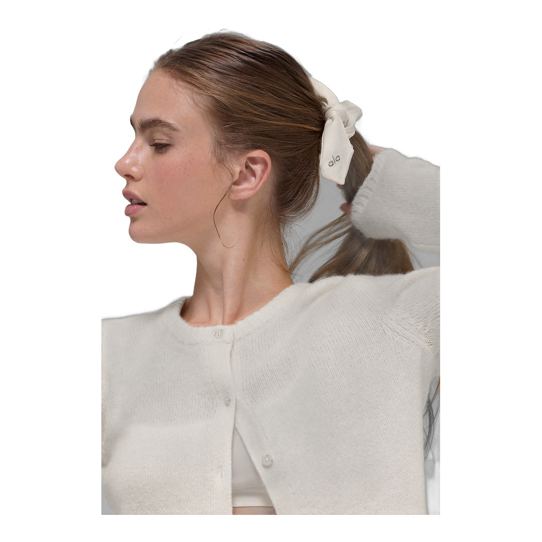 alo Airlift Rhythm Scrunchie - Ivory