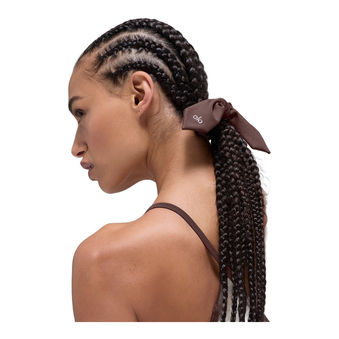 alo Airlift Rhythm Scrunchie - Brownstone