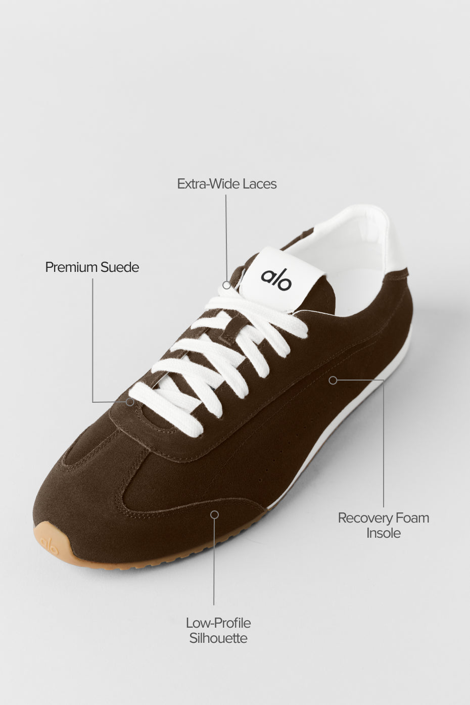 alo ALO Sunset Sneaker - Espresso