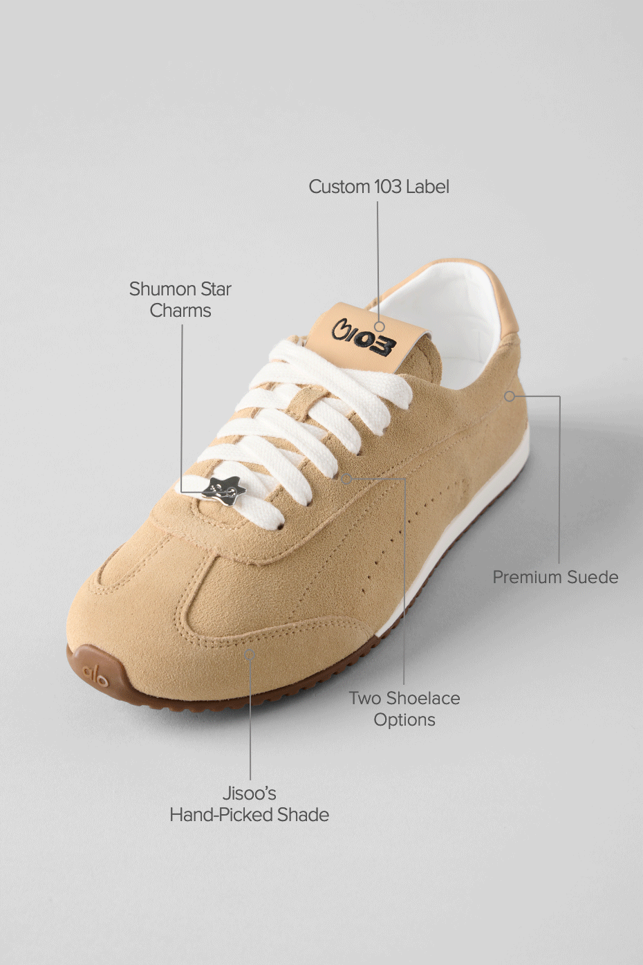 alo ALO Sunset Sneaker + Jisoo - Caramel Cream