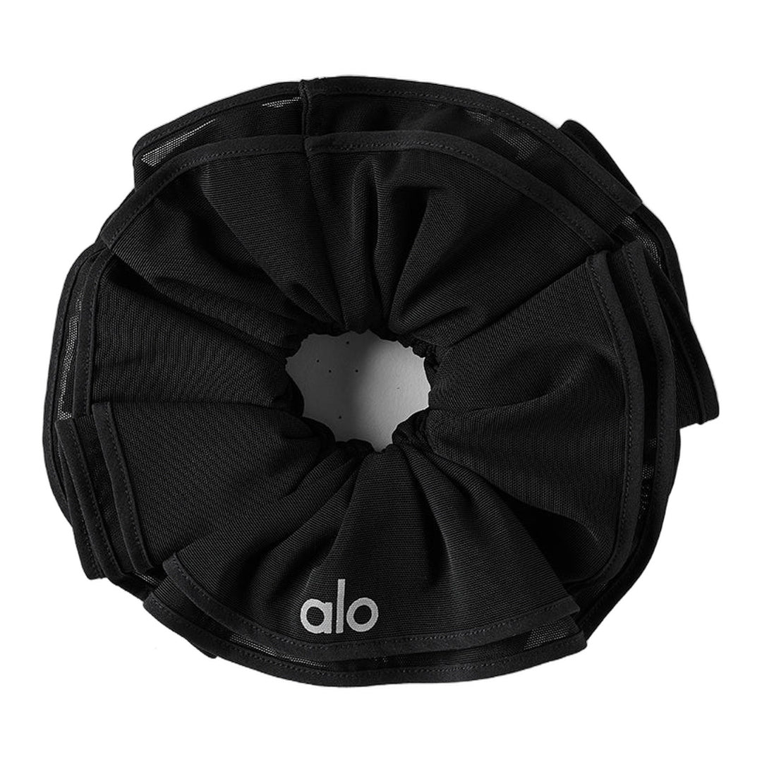 alo Mesh Sweet Nothing Oversize Scrunchie - Black