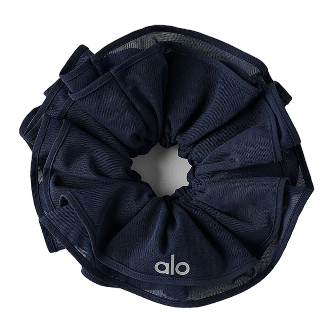 alo Mesh Sweet Nothing Oversize Scrunchie - Navy
