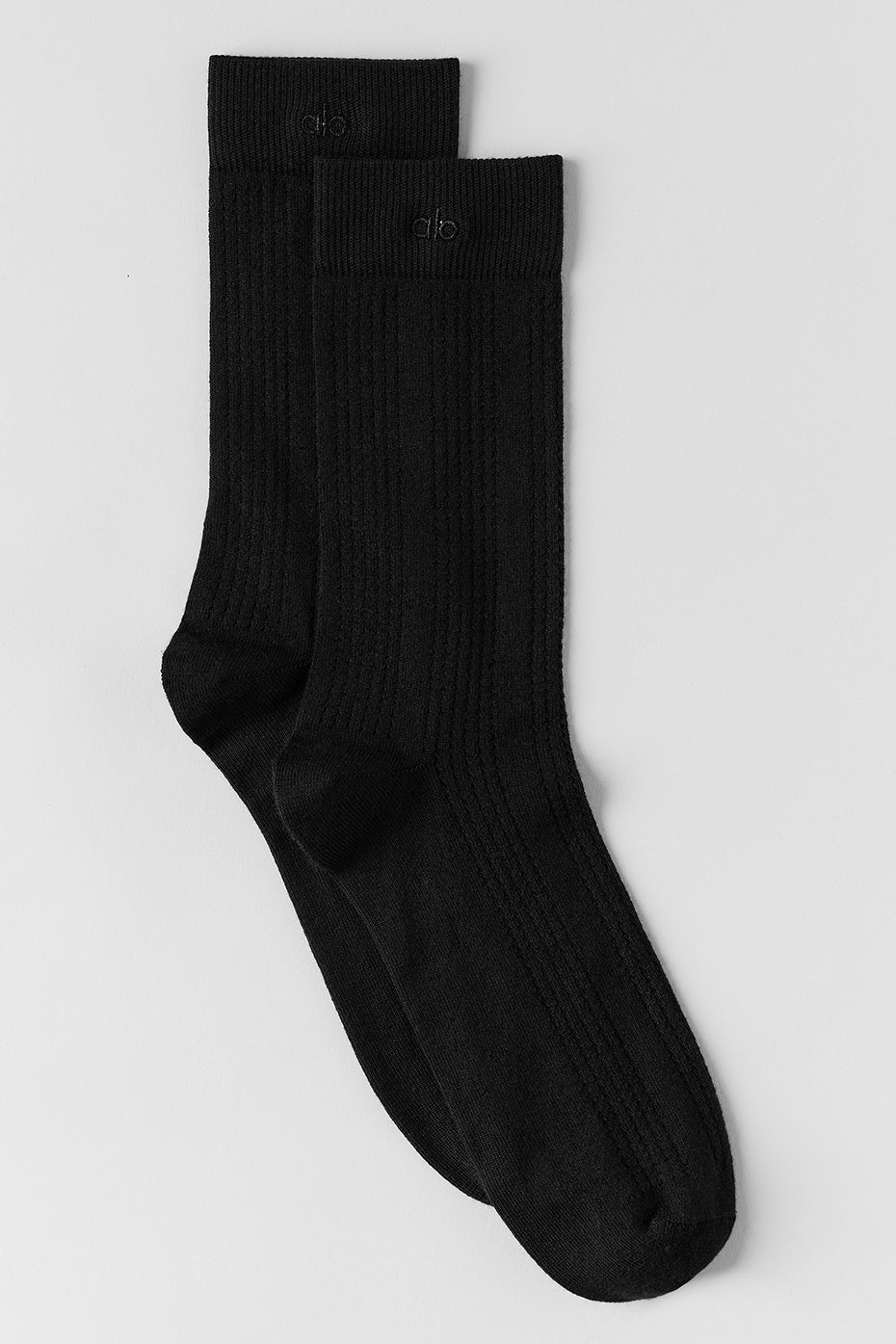 alo Cashmere Mesh Sock - Black