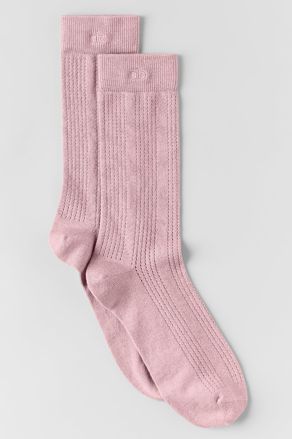 alo Cashmere Mesh Sock - Vintage Pink