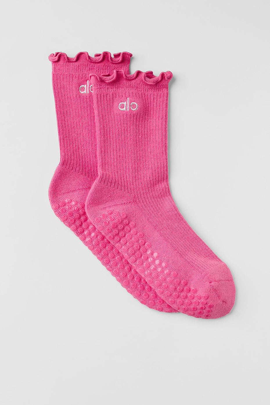 alo Lettuce Edge Grip Sock - Paradise Pink