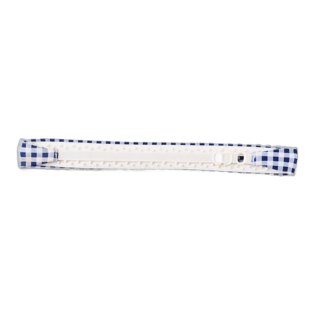 alo Gingham Airlift So Smooth Headband - Navy Gingham