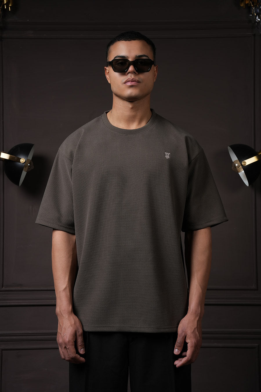 Waffle T Shirt - Tate Olive