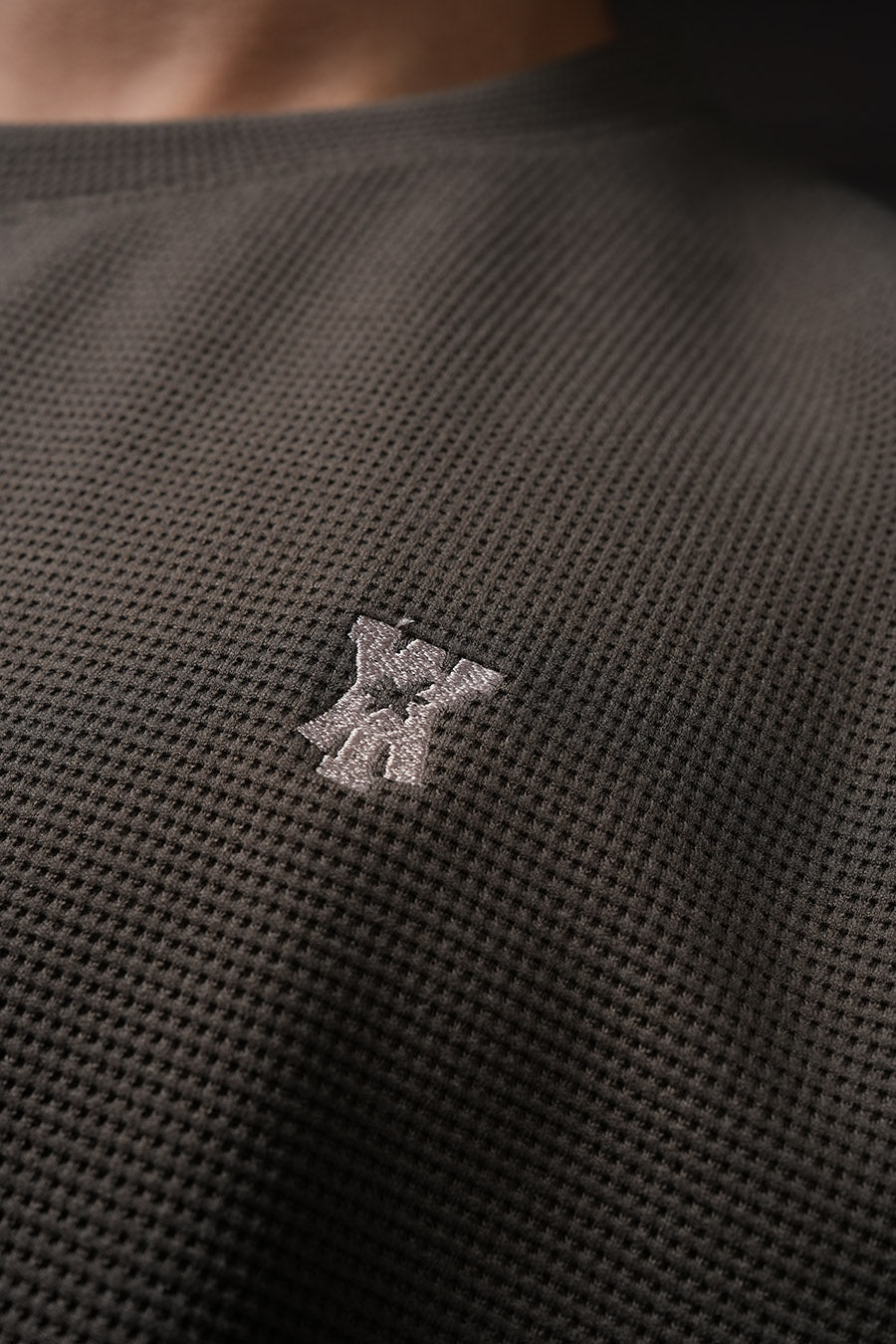 Waffle T Shirt - Tate Olive