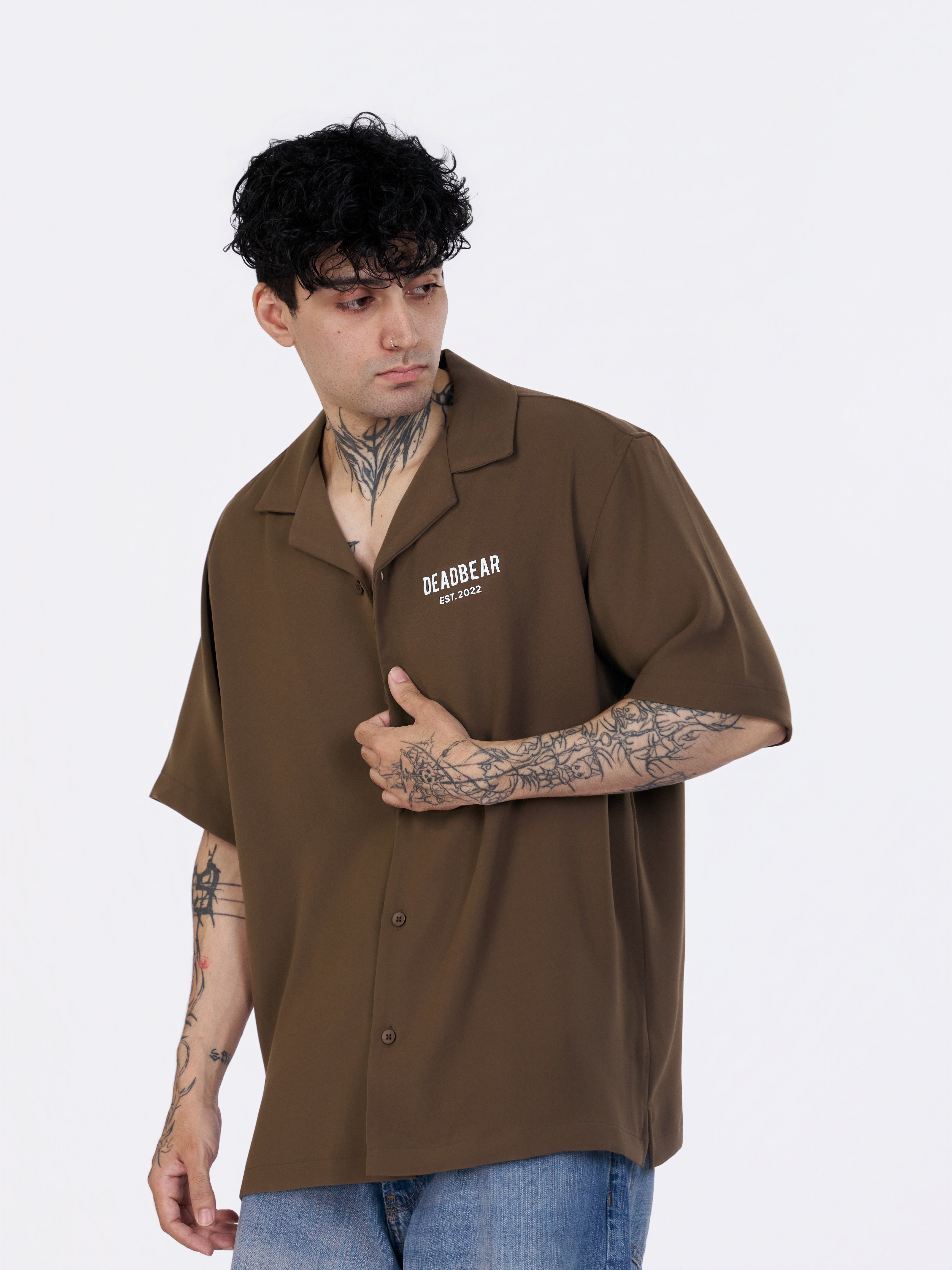 Bowling Shirt Caramel Brown